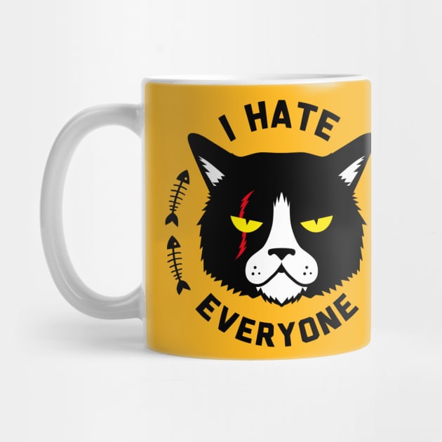 I hate everyone cat (the original) by VectorLance